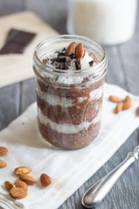 Coconut oat pudding